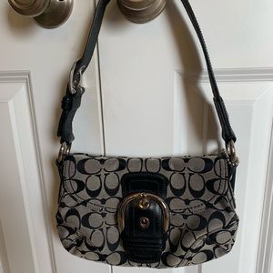 Small coach purse! Black and grey!